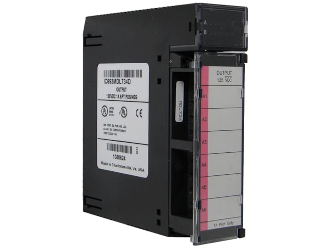 Remanufactured GE-Emerson IC693MDL734 125VDC Positive/Negative Logic 1A Output Module