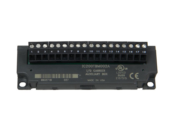 Remanufactured GE-Emerson IC200TBM002 VersaMax I/O Auxiliary Box Terminal Strip