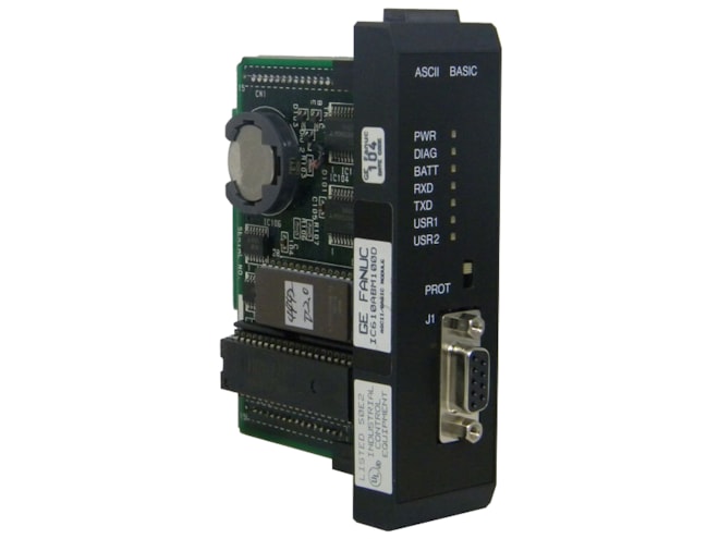 Ascii Module GE-Emerson IC610ABM100 Series One ASCII/BASIC Module Remanufactured ...