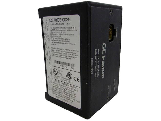 Remanufactured GE-Emerson IC670GBI002 Field Control BIU Terminal Block