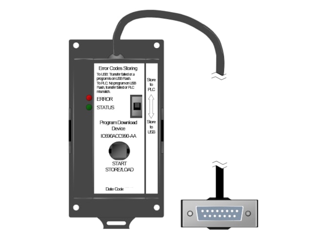 Remanufactured GE-Emerson IC690ACC990 Series 90-30 PLC Program Download Device