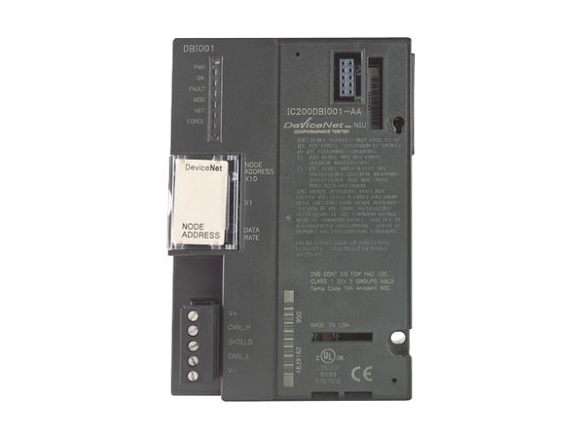 Remanufactured GE-Emerson IC200DBI001 DeviceNet Network Interface Communication Card