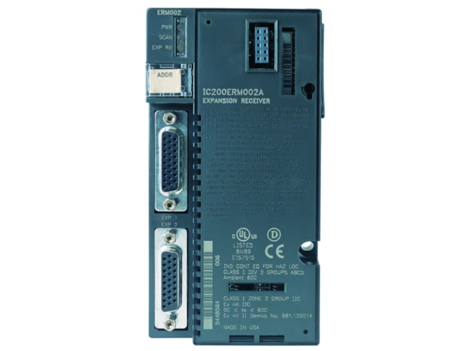 Remanufactured GE-Emerson IC200ERM002 Non-Isolated Expansion Receiver Module