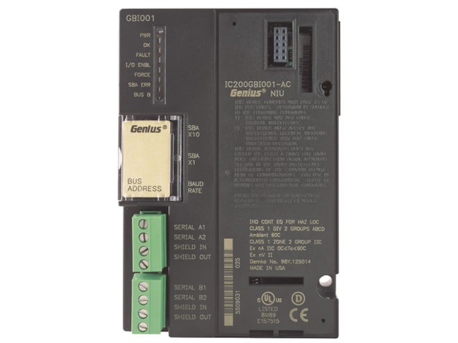 Remanufactured GE-Emerson IC200GBI001 VersaMax Genius Network Interface Unit