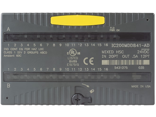 Remanufactured GE-Emerson IC200MDD841 Mixed Discrete/High-Speed Counter Module