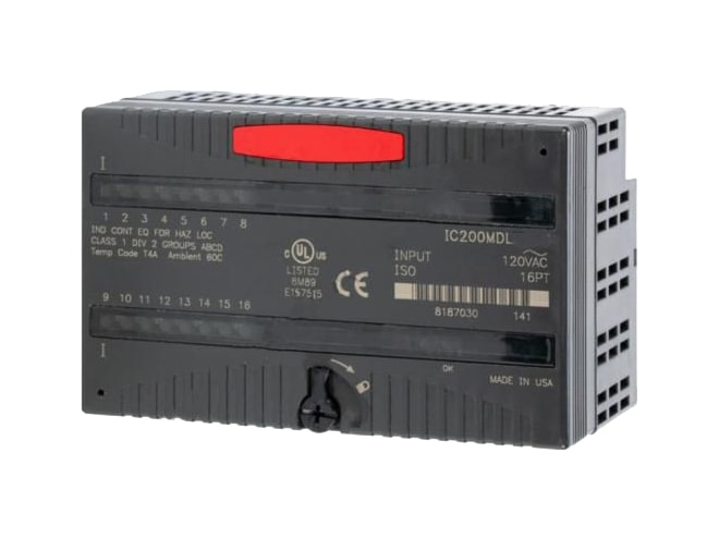 Remanufactured GE-Emerson IC200MDL241 VersaMax AC Discrete Input Module