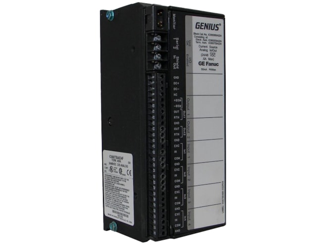 Remanufactured GE-Emerson IC660BBA024 Genius Current-Source Analog I/O Block
