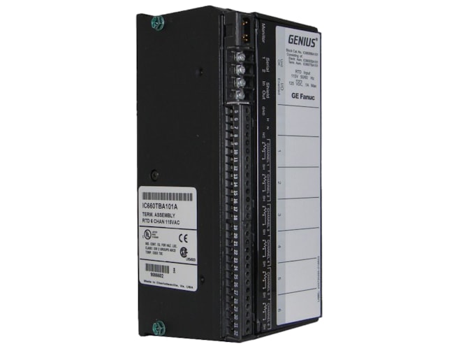 Remanufactured GE-Emerson IC660BBA101 Genius RTD Input Block