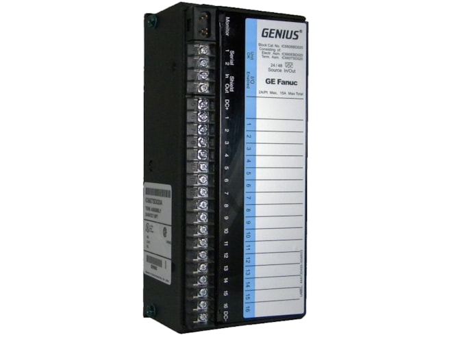 Remanufactured GE-Emerson IC660BBD020 Genius Source I/O Block