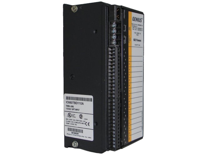 Remanufactured GE-Emerson IC660BBD110 Genius Discrete Input Block