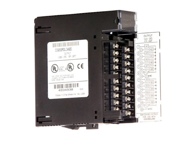Remanufactured GE-Emerson IC693MDL340 120 Volt and 0.5 Amp AC Output Module