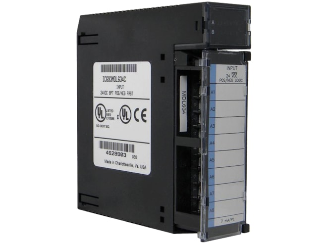 Remanufactured GE-Emerson IC693MDL634 24 Volt DC Positive/Negative Logic Input Module