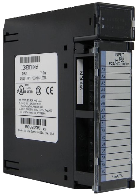 GE-Emerson IC693MDL645 24 Volt DC Positive/Negative Logic Input Module  I/O Modules Qualitrol