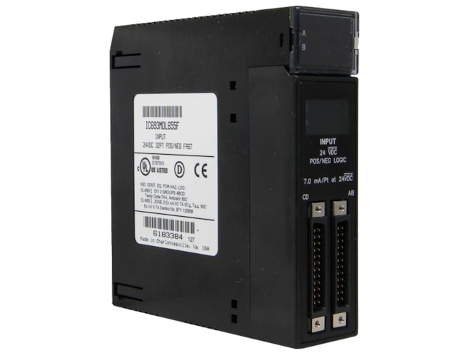 Remanufactured GE-Emerson IC693MDL655 24 Volt DC Positive/Negative Input Module