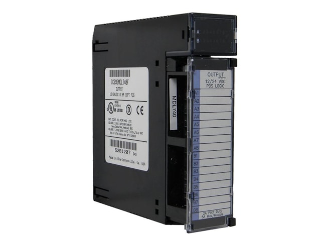 Remanufactured GE-Emerson IC693MDL740 12/24VDC Positive Logic 0.5 Amp Output Module